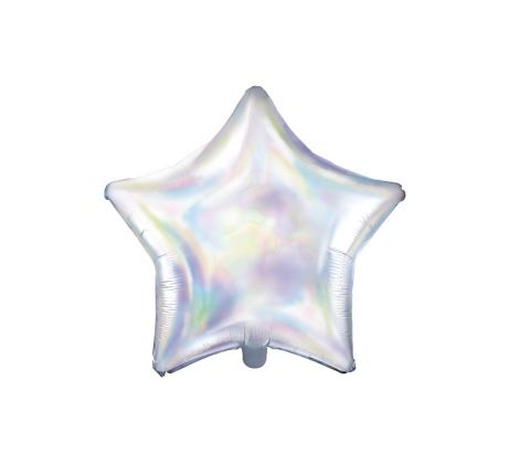 Fóliový balón Hviezda, 48 cm, dúhový