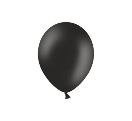 Balóny pastelové 29cm, čierne (1 bal / 100 ks)